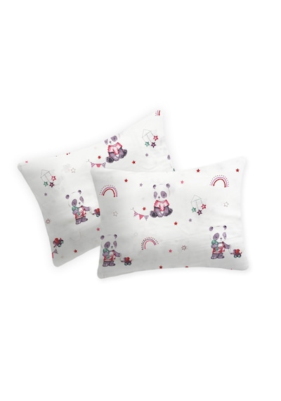 %100 Pamuklu Fermuarlı Bebek Yastık Kılıfı 35x45 2 Adet Mor