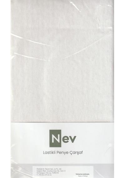 Nev Penye Çarşaf Fitted Beyaz 120x200+30