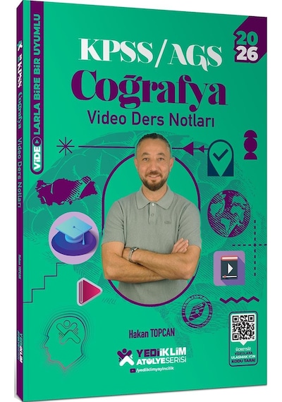 Yediiklim Yayınları 2026 Kpss Ags Atölye Serisi Genel Kültür Coğrafya Video Ders Notları