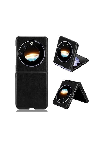 Tecno Phantom V Flip Deri Desenli Plastik Kılıf-al3156