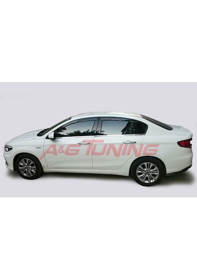 Fiat Egea Sedan Krom Cam Çıtası Takımı Paslanmaz Çelik N11.38