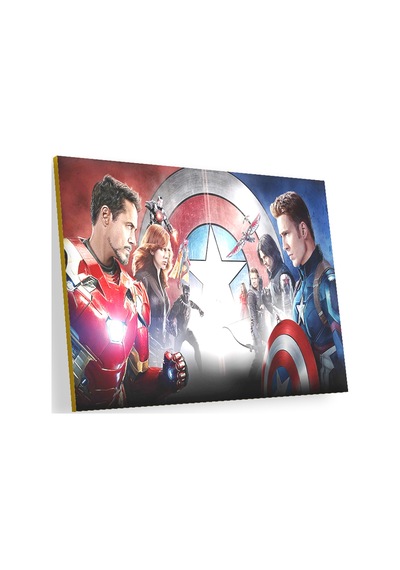 Cakasepetim Kaptan Amerika İç Savaş Karınca Adam Kara Panter Marvel Görseli Ahşap Mdf Tablo