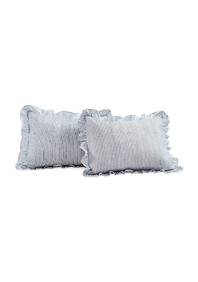 Yemyeşil Dekor Tik Çizgili Yatak Örtüsü Lacivert Vintage Şık Çiftlik Evi Tarzı Hafif 3 Parça Set Tam, Ab Siyah Kedi