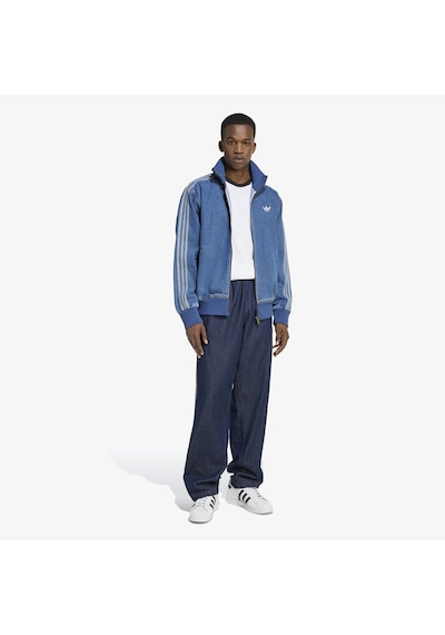 Adidas Denim Firebird Erkek Mavi Ceket Kd1517