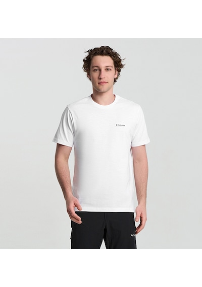 Columbia Csc Gem Label Erkek Kısa Kollu T-shirt Cs0405 Beyaz