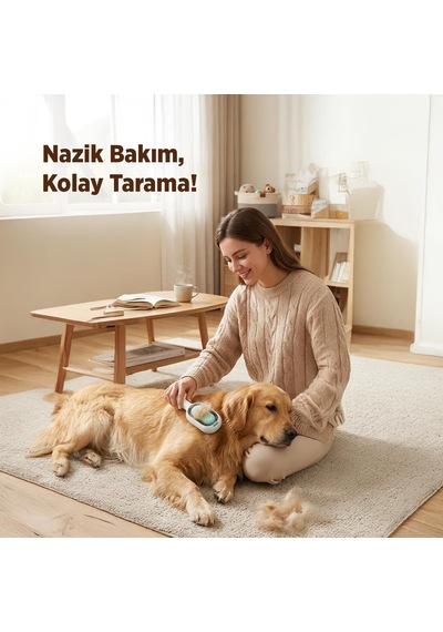 Happy Toozey Ht07 Su Hazneli Kedi Köpek Pet Tarağı