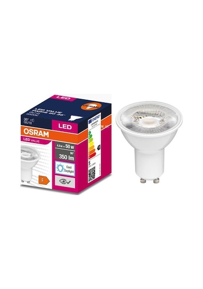 Osram Ledvalue 4,5w 50w Par16 Gu10 Spot Ampul 6500k Beyaz - 3 Adet Çanak Lamba