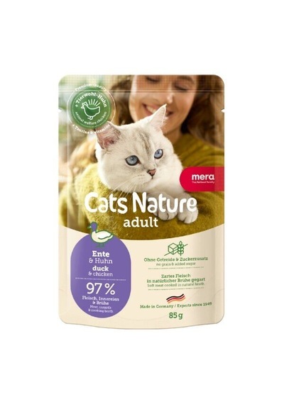 Mera Cats Nature Ördekli Pouch Yetişkin Konserve Kedi Maması 85 Gr