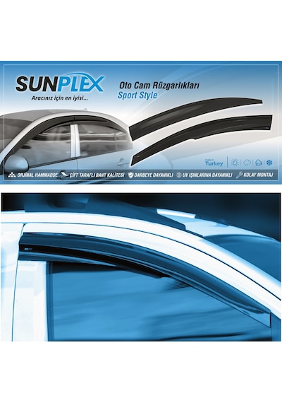 Sunplex Sp-s-165 Togg T10x 2023+ Cam Rüzgarlığı 4 Lü