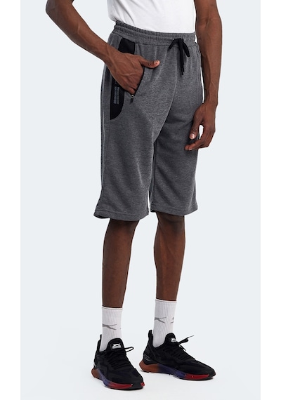 Slazenger NEACEL Erkek Cepli Kapri Koyu Gri Şort
