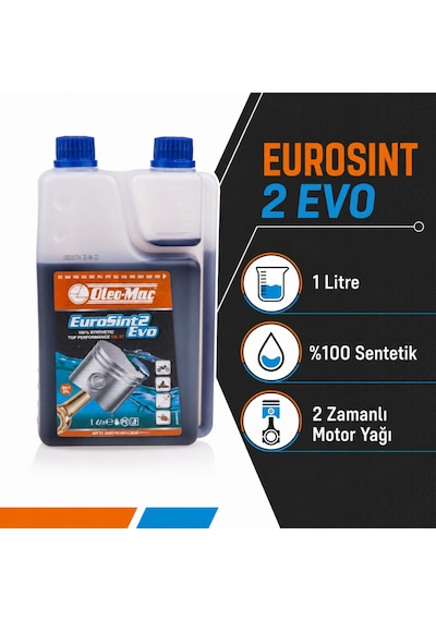 Oleo-mac Eurosint 2 Zamanlı Motor Yağı Ölçekli Şişe 1 Litre