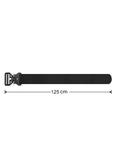 Single Sword Kobra Kemer 125 Cm X 3.8 Cm - Taktik Outdoor Ve Koruma Pantolon Kemeri Siyah