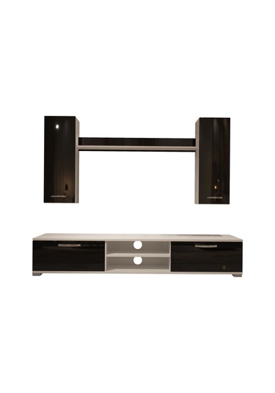 Decoraktiv Eko 7 Mdf Dvd Tv Ünitesi Tv Sehpası Beyaz - Siyah