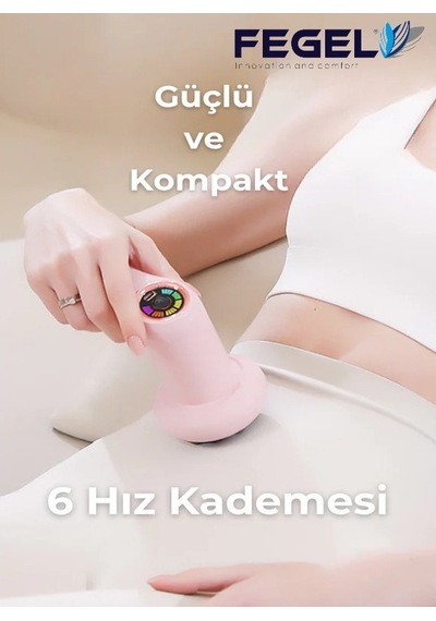 FG-720 6 Kademeli Profesyonel Masaj Tabancası - Siyah