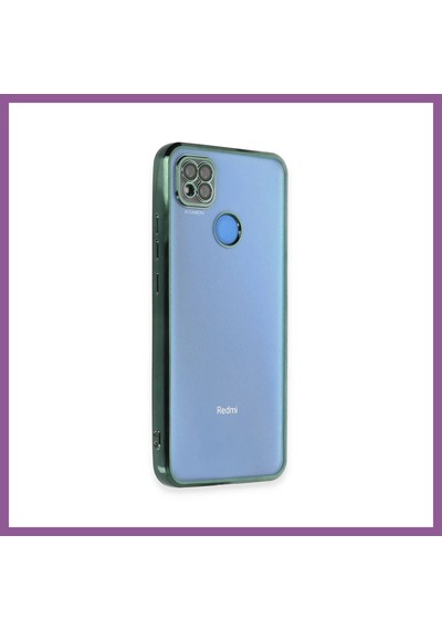 Bezos Redmi 9c Uyumlu Kılıf Lensli Silikon - Yeşil Rengaren