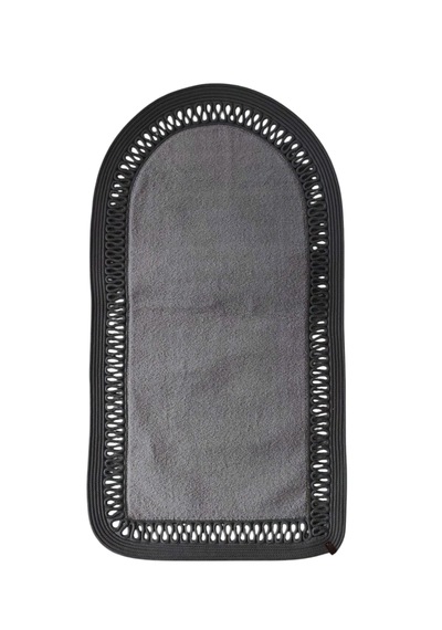 Nakkaş Home Peluşlu Jüt Gri Seccade 60x120 Yumuşak Dokulu Kaydırmaz Taban