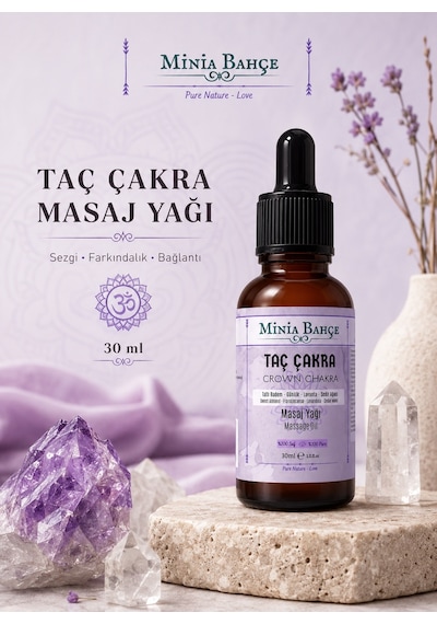 Minia Bahçe Bitki Ve Sanat Atölyesi Taç Çakra Masaj Yağı 30 ML
