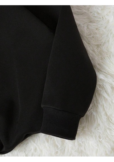 Startmore Adrift As Renkli Oversize Bisiklet Yaka Pamuklu Sweatshirt Siyah Siyah