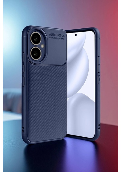 Ilkeshop Newface Honor 400 Kılıf Auto Focus Karbon Kapak - Lacivert