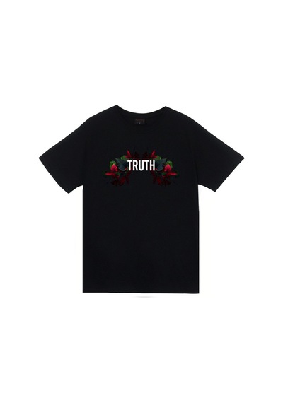 Truth Baskılı Unisex %100 Pamuk Siyah T-shirt SIYAH