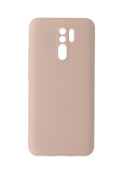 Xiaomi Redmi 9 Uyumlu Kılıf Nano İçi Kadife Silikon - Pudra