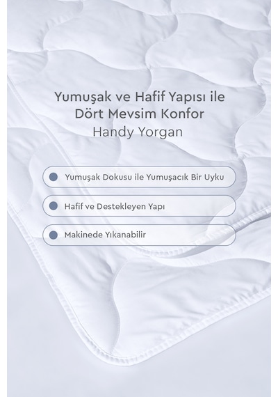 Yataş Bedding Handy Çift Kişilik Xl Roll Pack Yorgan Beyaz
