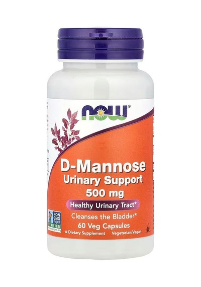 Now Foods D-mannose Healthy Urinary Tract 500 Mg 60 Veg Caps