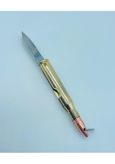 Tobaccotürk724 Arizona Marka Ak47 Mermisi Modeli Metal Mini Kamp Çakı //13cm Altın