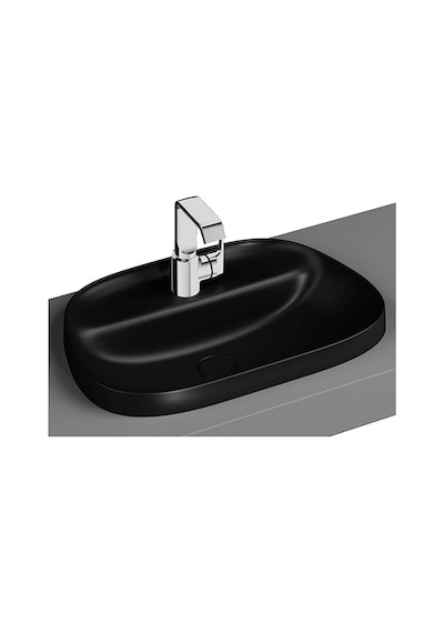 VitrA Frame 5696B483-0041 Armatür Bantlı Tezgah Üstü Tv Lavabo. 57CM. Mat Siyah