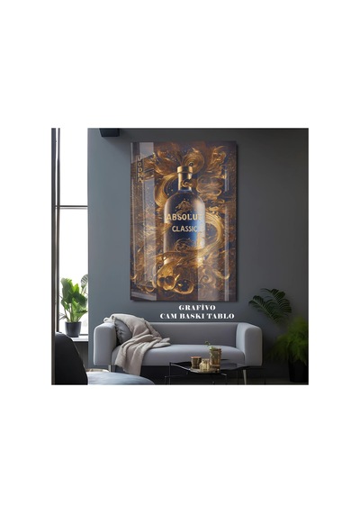 Luxury Şişe Tasarım Cam Tablo Bar & Dekoratif Sanat Lüks Modern Dekorasyon Temalı Dekoratif Duvar Tablosu, Salon, Ev Ve Ofis Dekoru,
