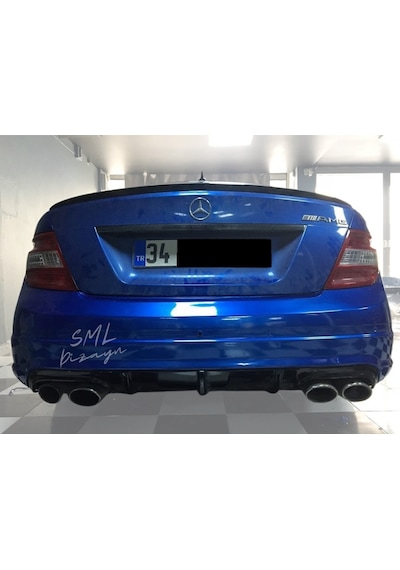 Mercedes W204 C180 Makyajsız Difüzör Plastik Arka Difizör
