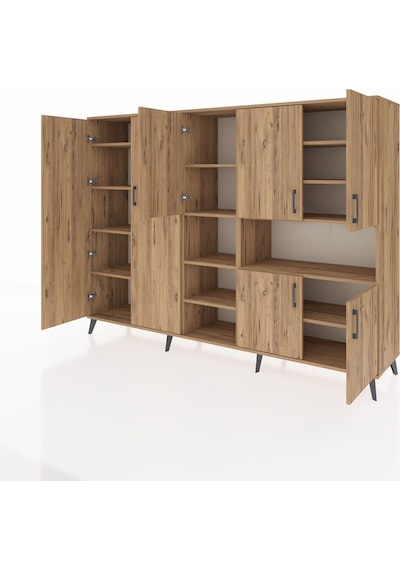 Hyperion Dolap 13 Raflı 7 Kapaklı 220x44x163 Çam-çam Atlas Çam - Atlas Çam Hyperion Dolap 13 Raflı 7 Kapaklı 220x44x163 Çam-çam Atlas Çam - Atlas Çam