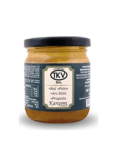 Tkv Bal + Polen + Arı Sütü + Propolis Karışımı 210 G