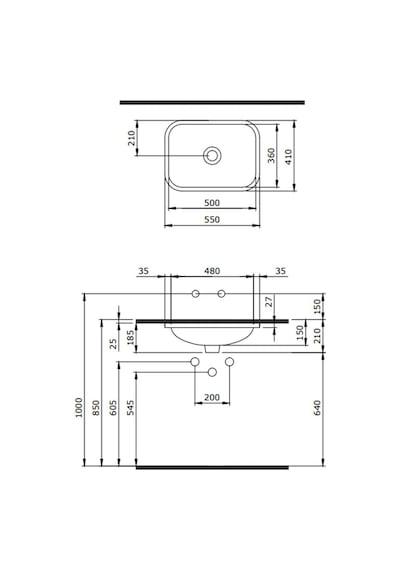 Bocchi Scala Tezgahaltı Lavabo 55 CM Mat Yasemin 1006-007-0125