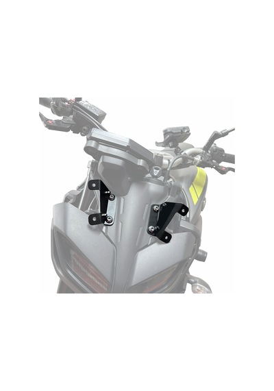GP Kompozit Yamaha MT-09 2017-2020 Uyumlu Ön Cam Siyah 32 cm