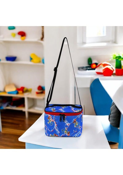 Erkek İlkokul Ortopedik 3'lü Set Kalemlik Beslenme Çanta Model 4