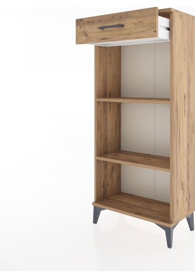 Hyperion Dolap 2 Raflı Tek Çekmeceli 60x44x134 Çam-çam Atlas Çam