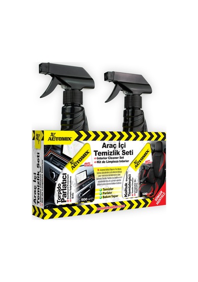 Automix Araç I Çi 2li Temizlik Seti / Torpido Parlatıcı Ve Koltuk Temizleyici 300ml + 300ml