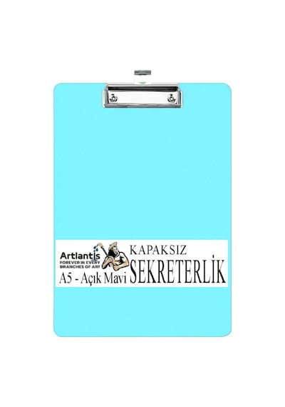 Sekreterlik Kapaksız A5 Küçük Boy 1 Adet Renkli Kapaksız Sekreterlik Klipsli Metal Mekanizmalı 80 Yaprak Kapasiteli Ofis