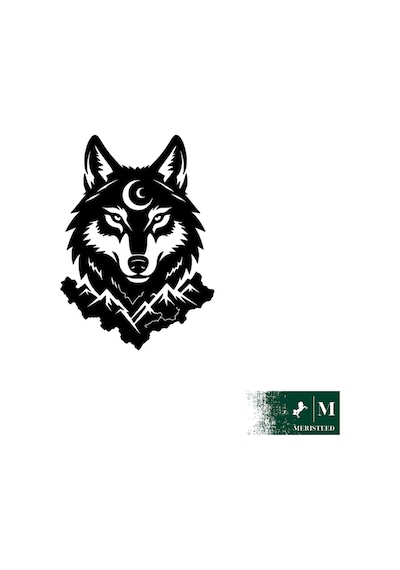 Ay Yıldız Kurt Sticker - Araç Arka Cam,motosiklet,kas, Mağaza Vitrin Camları, Dükkan Camları Düz Yüzey Uyumlu Etiket-sticker 15x20cm