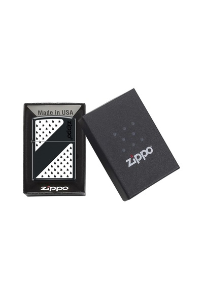 Zippo Çakmak Black And White Design 218 218-069482