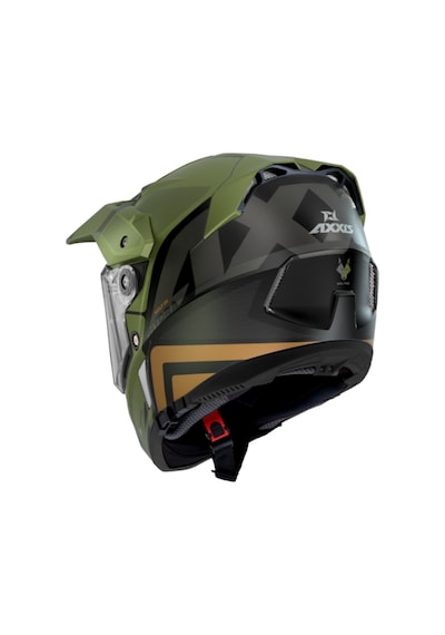 Axxis Wolf Ds Hydra Enduro Off-Road Turing Motosiklet Kask Mat Yeşil