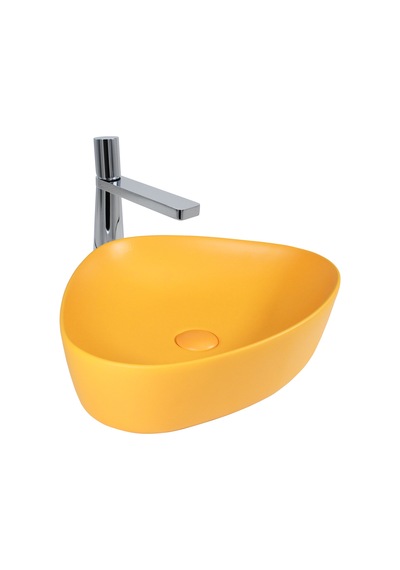 Paluci Doğa Multi Matt Light Orange Çanak Lavabo Sırlı