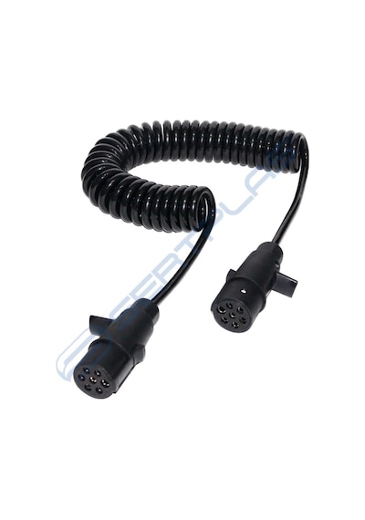 Ahmet Otomotiv 7 Pinli, Toz Koruma Lastikli, Iki Plastik Fişli N Tipi Dişi Taraf 24/24v Elektrik Kablosu