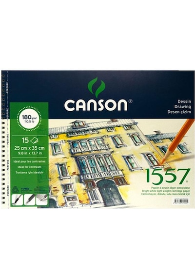 Canson 25X35 Cm Resim ve Çizim Defteri 180Gr Çok Renkli