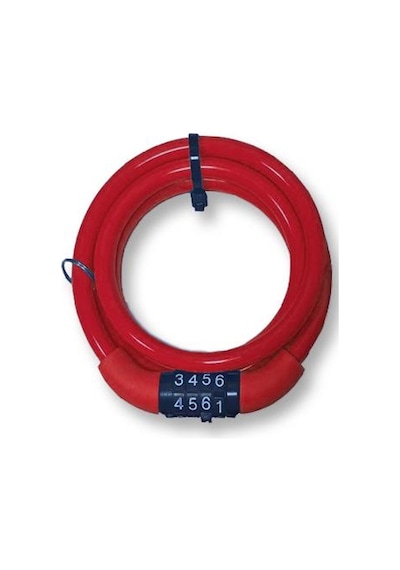 İmpact Lukid 8x100 MM Şifreli Bisiklet Kilidi Kırmızı Çok Renkli