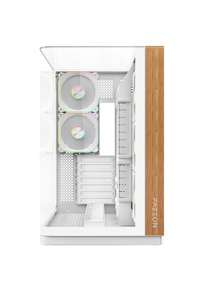 Fazeon F25 850w 80+ Bronze Full Modüler Gen5 Mesh 5x Argb Fanli Type-c Beyaz Atx Gaming Kasasi