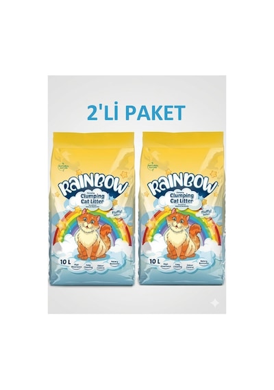 Kedi Kumu Topaklaşan 10 Lt 2 Adet