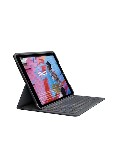 Logitech Slim Folio Apple Uyumlu iPad 7. 8. 9. Nesil İçin Klavyeli Kılıf -ing.