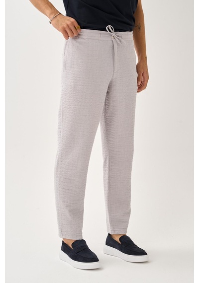 Alexandergardi Smart Casual Dokulu Pantolon Taş